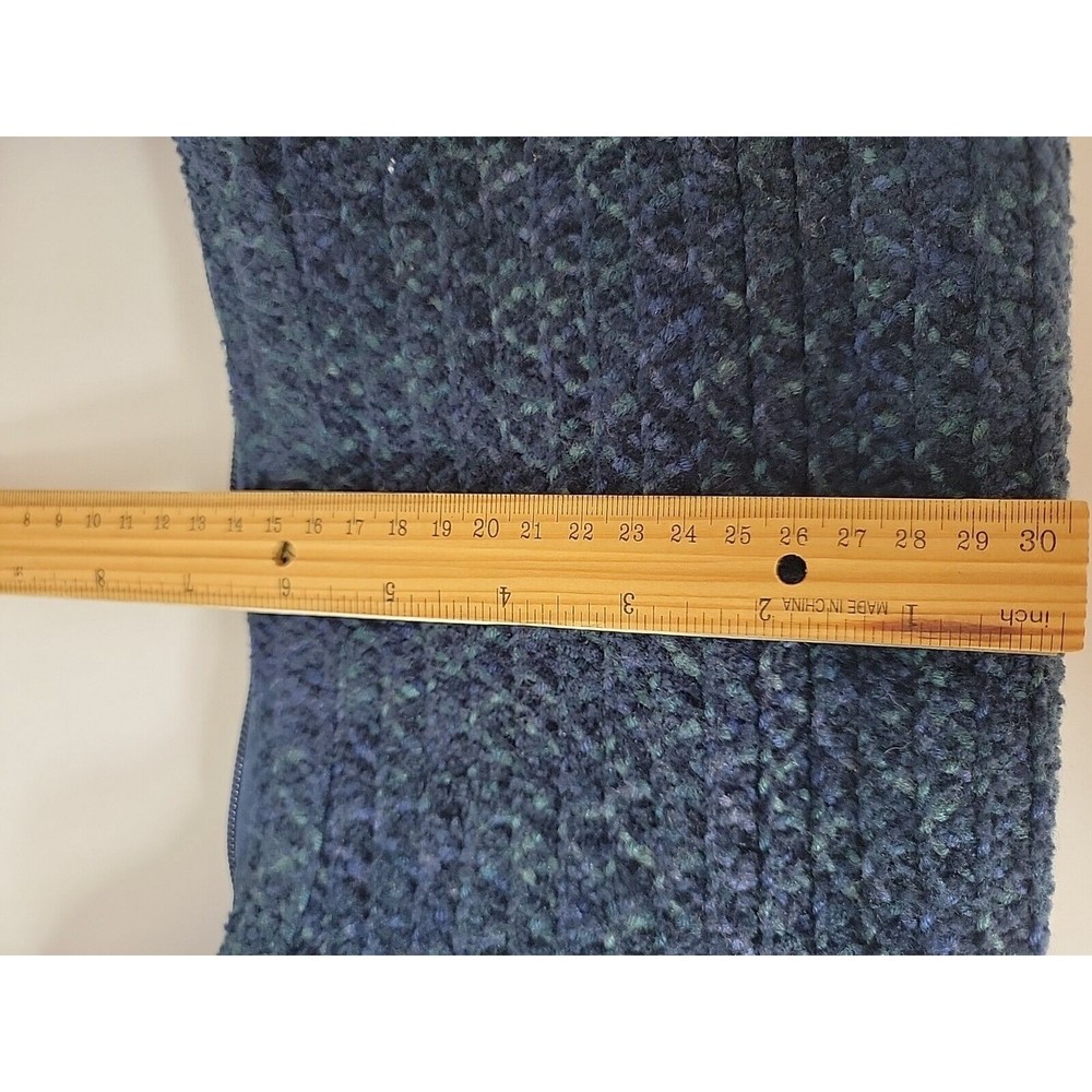 Vintage Betmar New York Blue Woven Shoulder Bag Purse Circa Early 2000s - Picture 4 of 12
